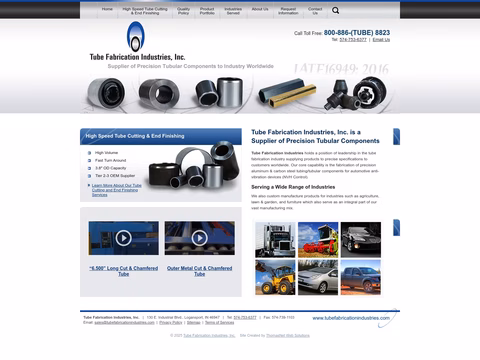 Tube-Fabrication-Industries Homepage 1440px