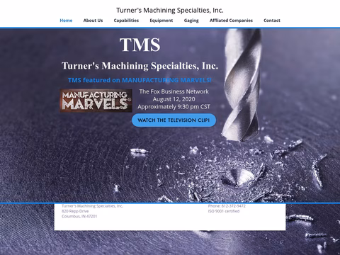 Turners-Machining-Specialties Homepage 1440px