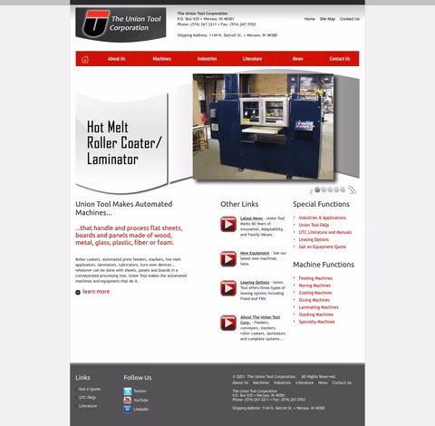 Union-Tool Homepage 1440px