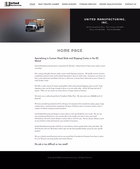 United-Manufacturing Homepage 1440px