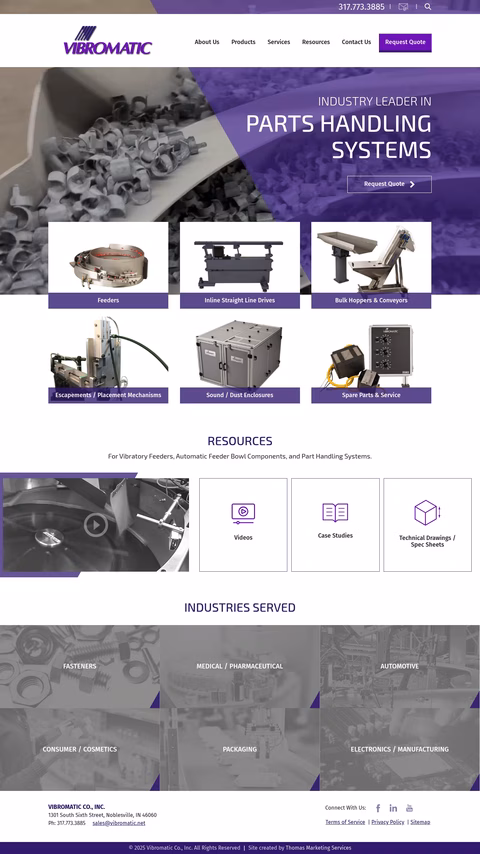 Vibromatic Homepage 1440px