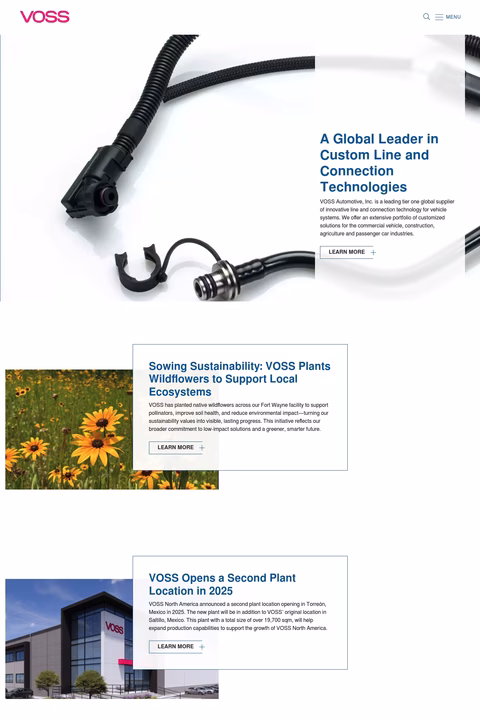 Voss-Automotive Homepage 1440px