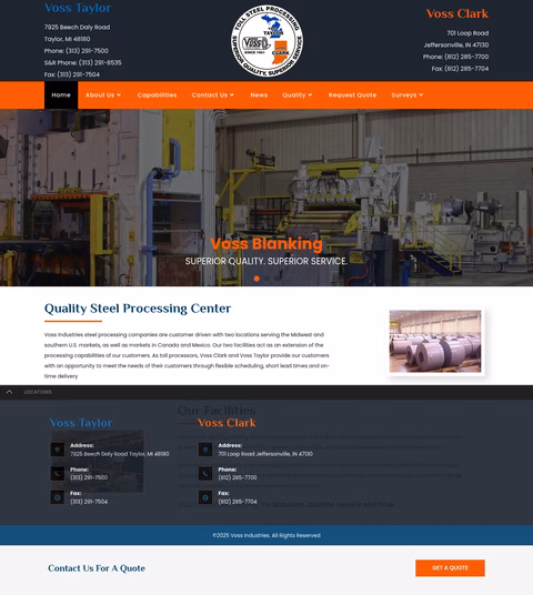 Voss-Industries Homepage 1440px