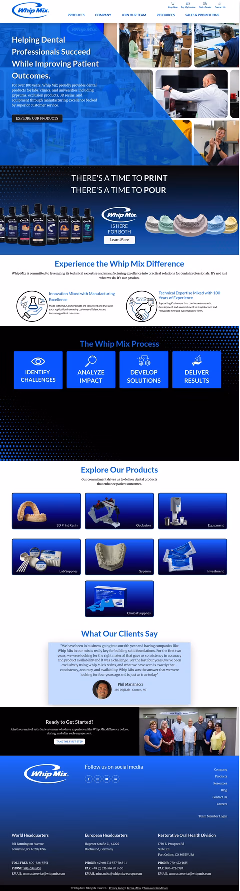 Whip-Mix Homepage 1440px