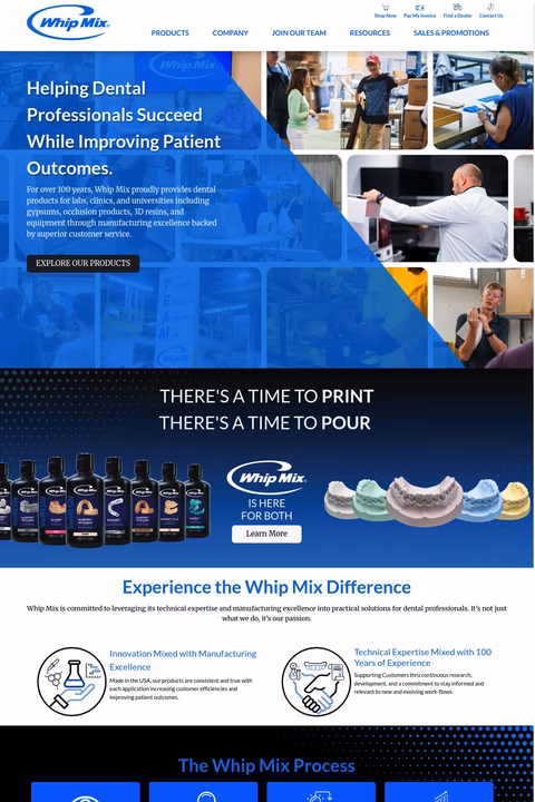 Whip-Mix Homepage 1440px
