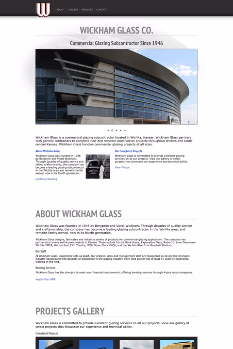 Wickham-Glass Homepage 1440px