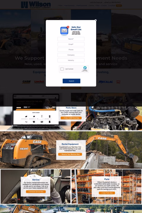 Wilson-Equipment Homepage 1440px