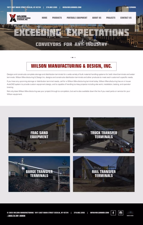 Wilson-Manufacturing-Design Homepage 1440px