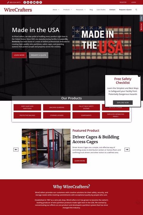 Wirecrafters Homepage 1440px