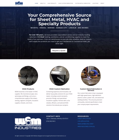 Wsm-Industries Homepage 1440px
