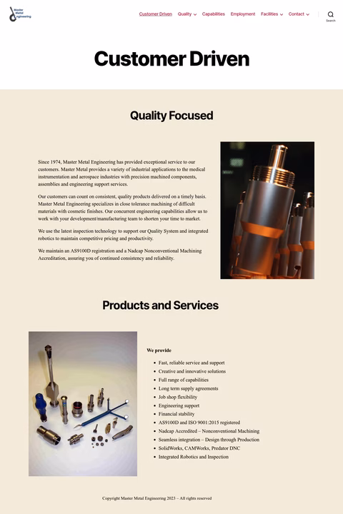 Master-Metal-Engineering Homepage 1440px