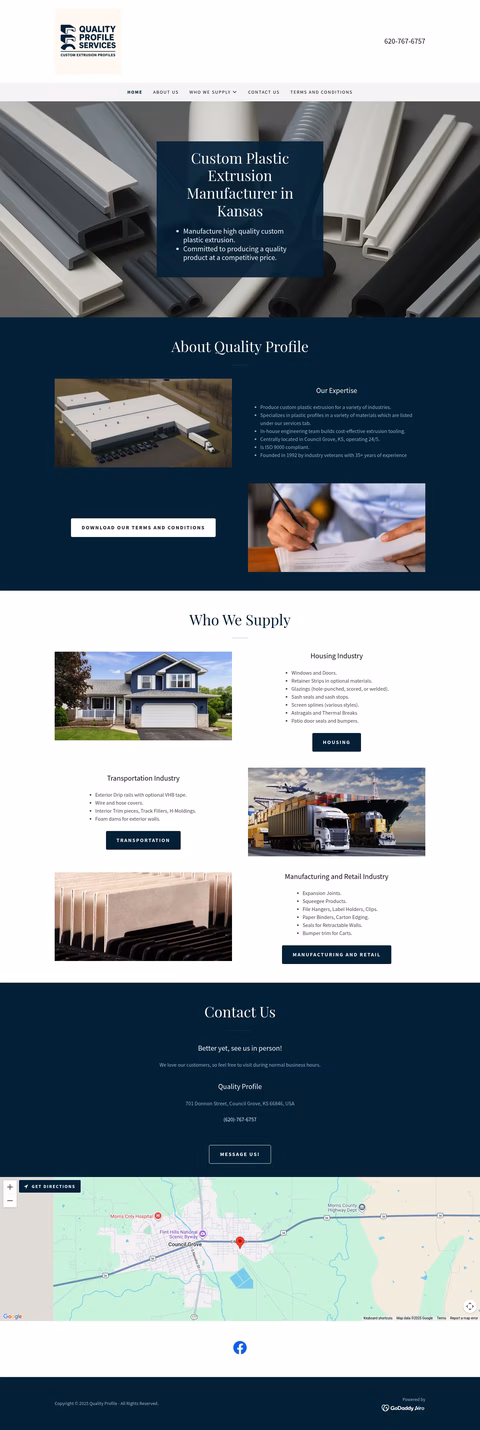 Quality-Profile-Services Homepage 1440px