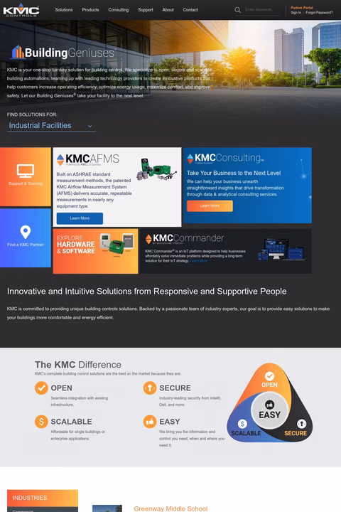 Kmc-Controls Homepage 1440px