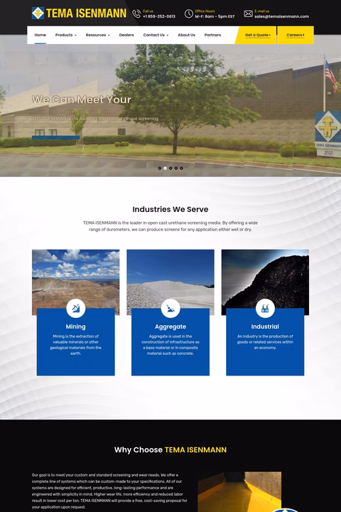 Tema-Isenmann Homepage 1440px