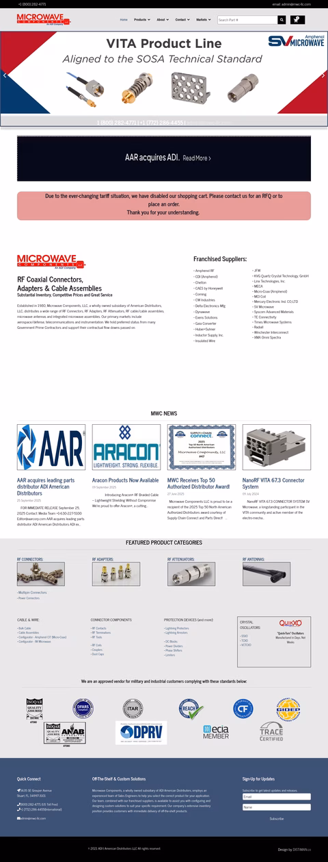 Microwave-Components Homepage 1440px