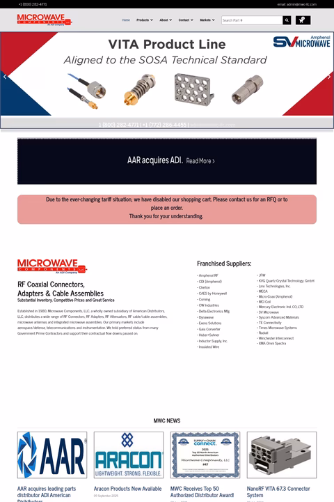 Microwave-Components Homepage 1440px