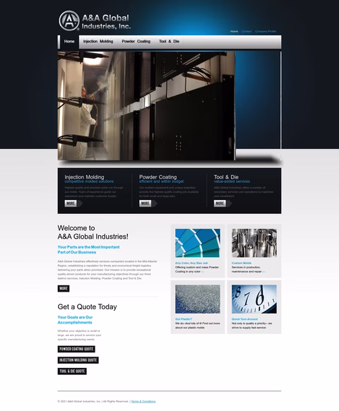 A-A-Global-Industries Homepage 1440px