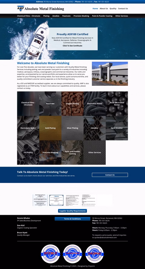 Absolute-Metal-Finishing Homepage 1440px