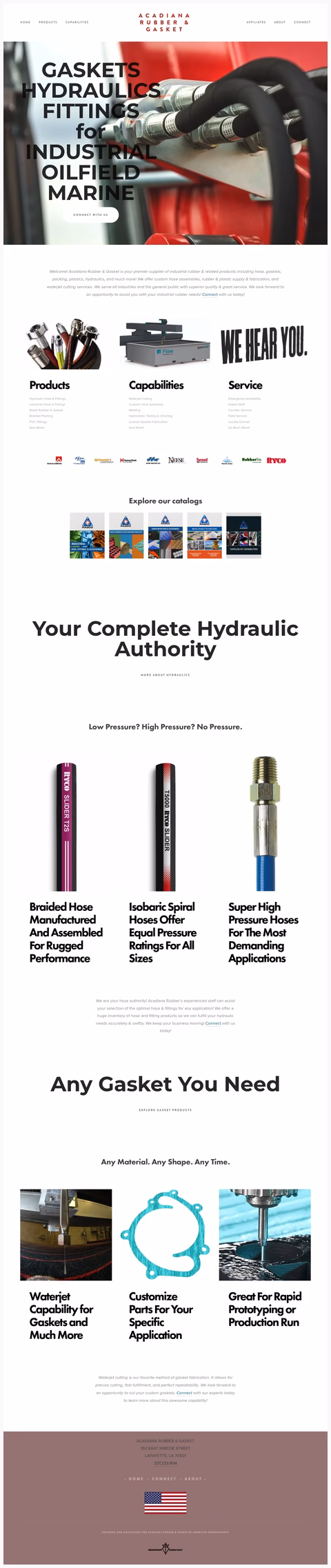 Acadiana-Rubber-Gasket Homepage 1440px
