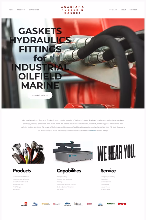 Acadiana-Rubber-Gasket Homepage 1440px