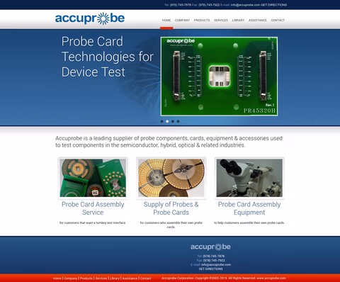 Accuprobe Homepage 1440px