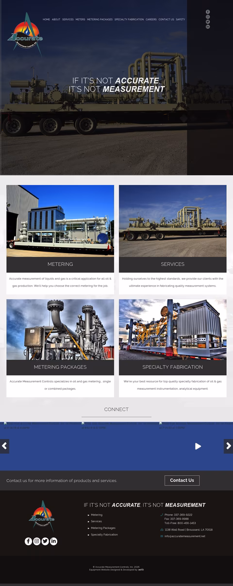 Accurate-Measurement Homepage 1440px