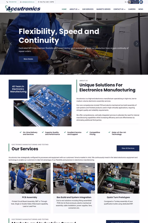 Accutronics Homepage 1440px
