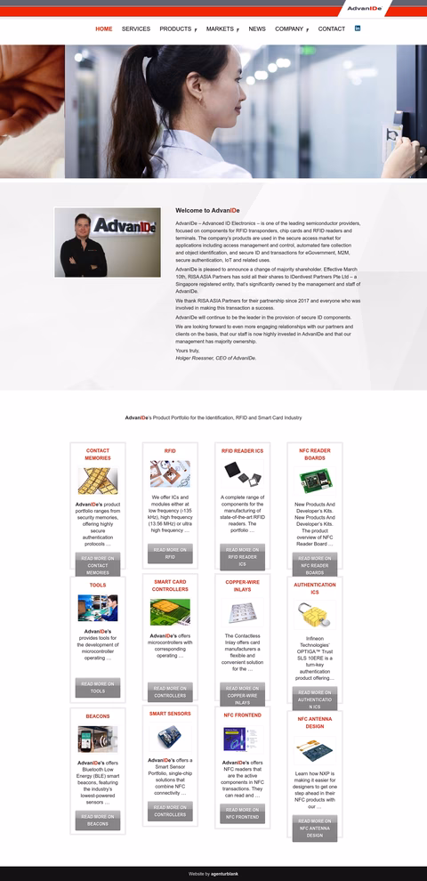 Advanide Homepage 1440px