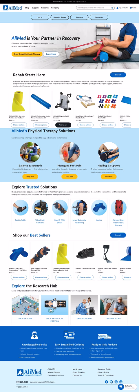 Alimed Homepage 1440px