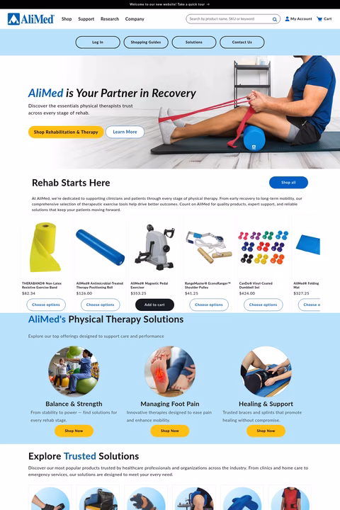 Alimed Homepage 1440px