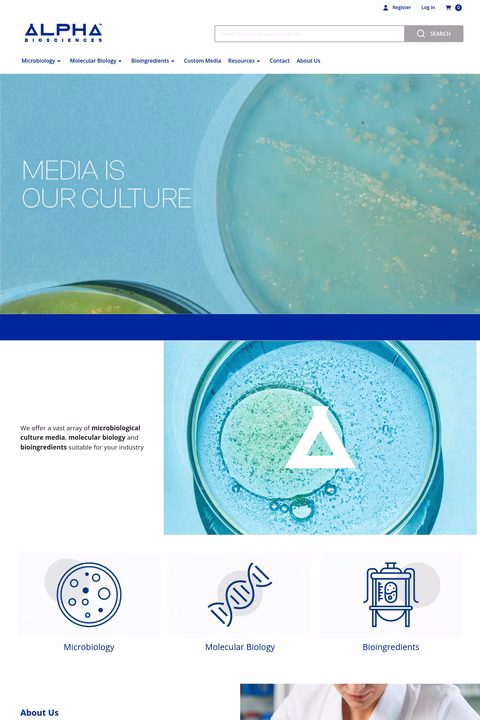 Alpha-Biosciences Homepage 1440px