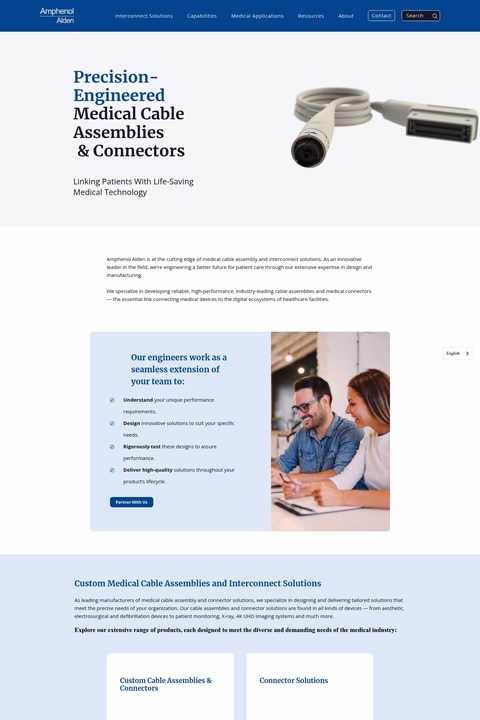 Amphenol-Alden-Products Homepage 1440px