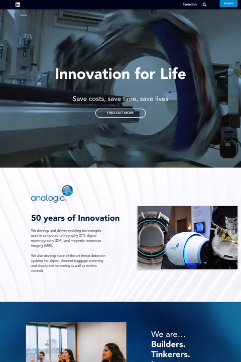 Analogic Homepage 1440px