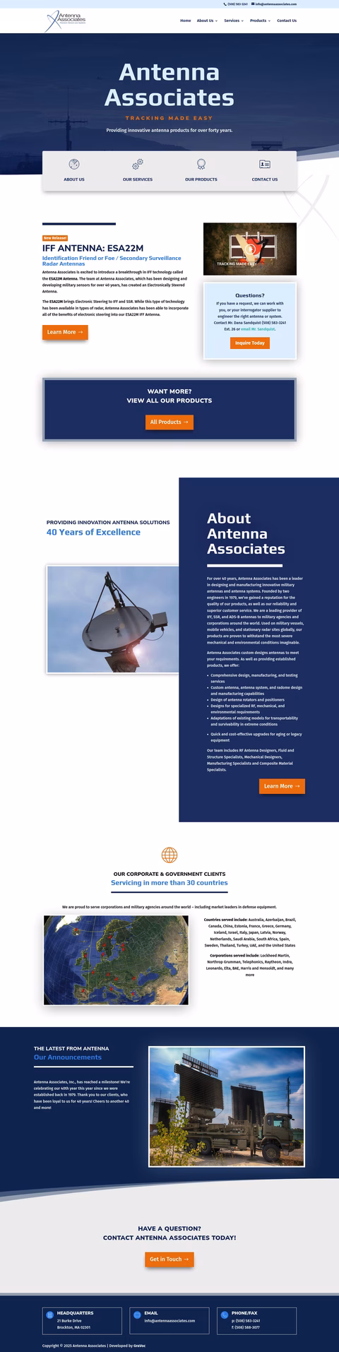 Antenna-Associates Homepage 1440px