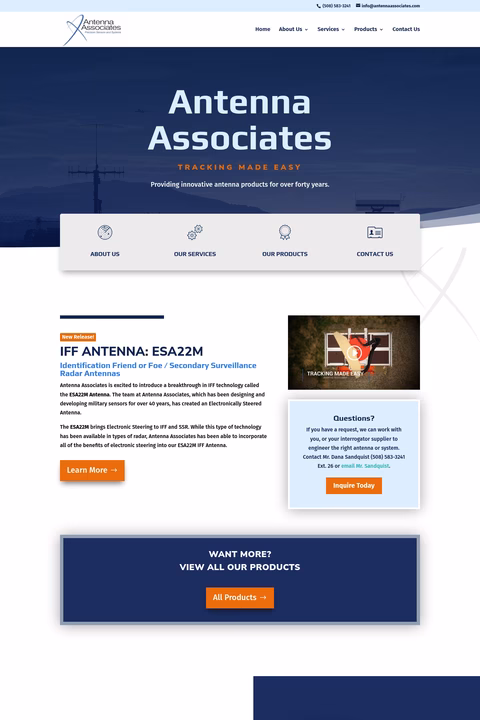 Antenna-Associates Homepage 1440px