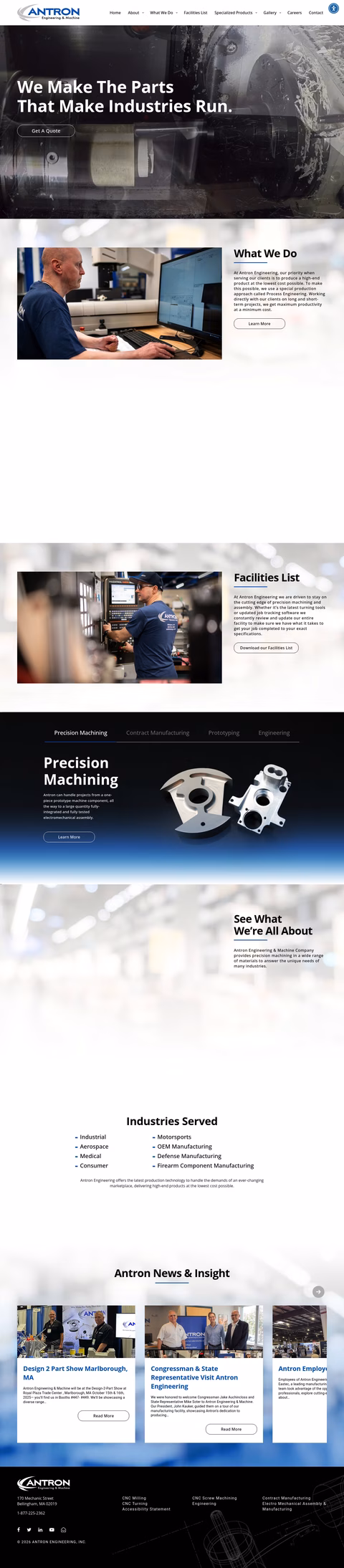 Antron-Engineering-Machine Homepage 1440px