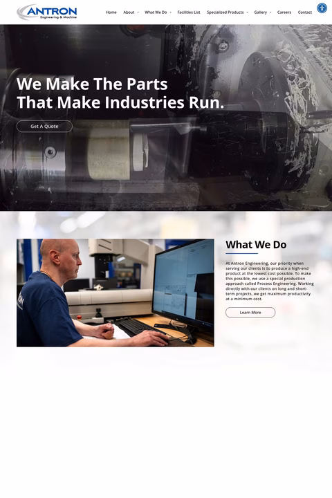 Antron-Engineering-Machine Homepage 1440px