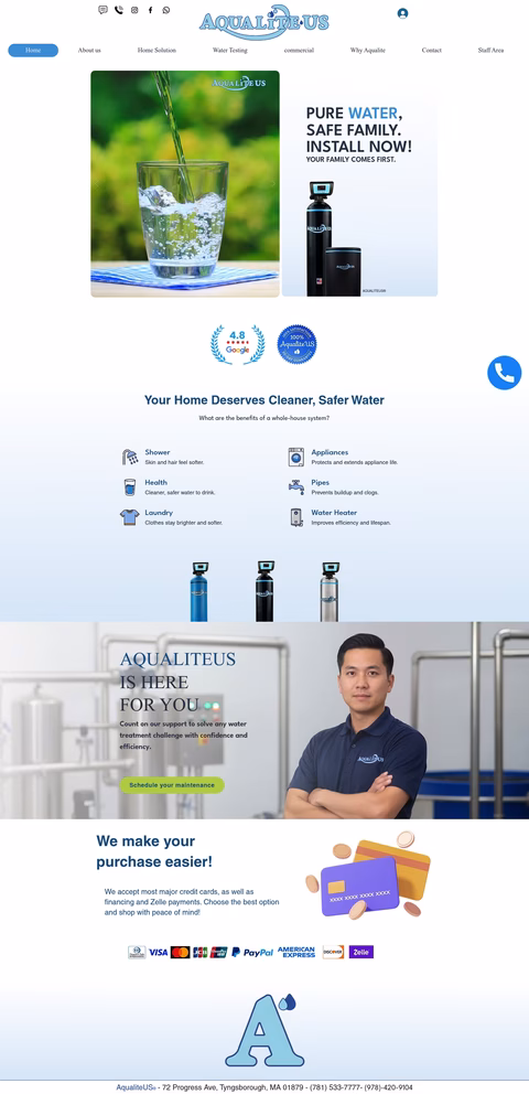 Aqualiteus Homepage 1440px