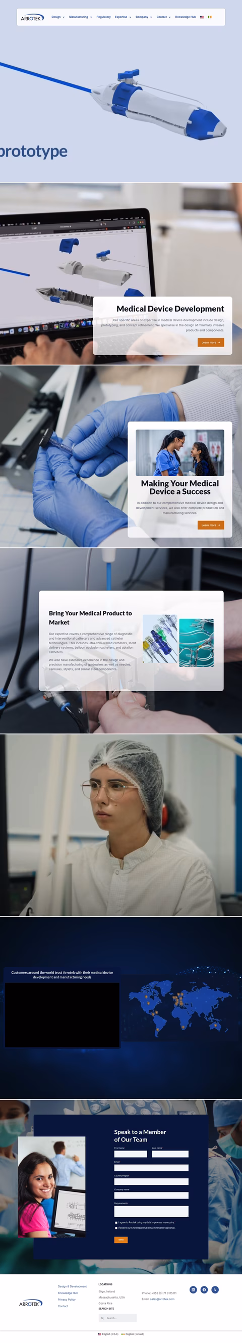 Arrotek Homepage 1440px