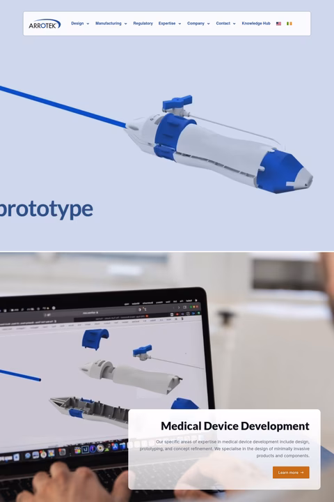 Arrotek Homepage 1440px