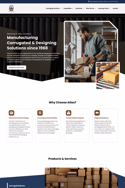 Atlas-Container Homepage 1440px