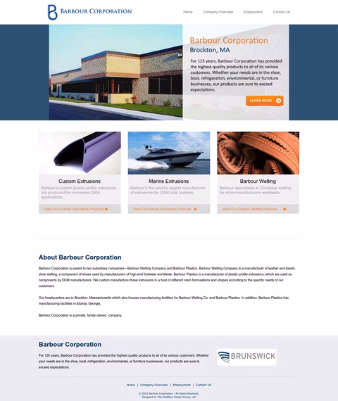 Barbour-Corporation Homepage 1440px