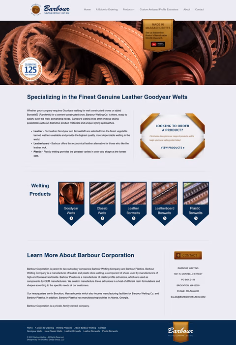Barbour-Welting-Company Homepage 1440px