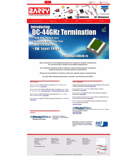 Barry-Industries Homepage 1440px