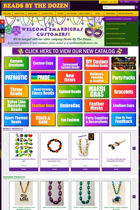Beads-By-The-Dozen Homepage 1440px