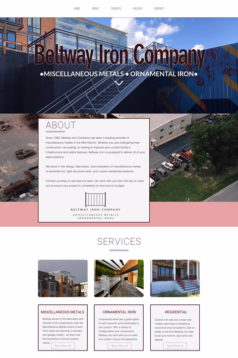 Beltway-Iron-Company Homepage 1440px