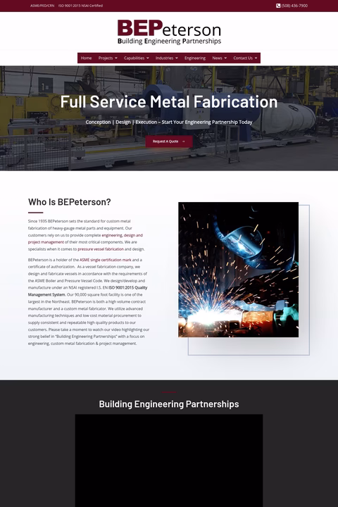 Bepeterson Homepage 1440px