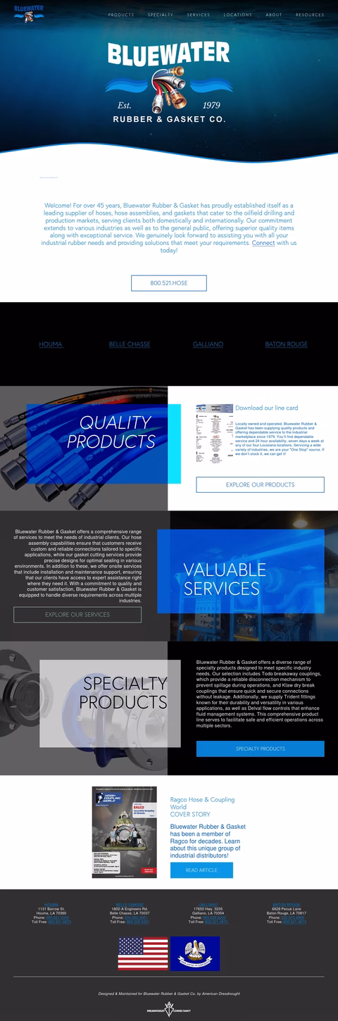 Bluewater-Rubber-Gasket Homepage 1440px