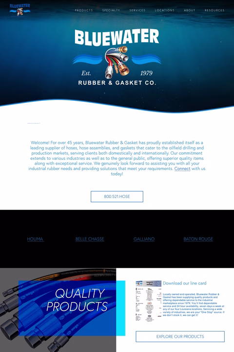 Bluewater-Rubber-Gasket Homepage 1440px