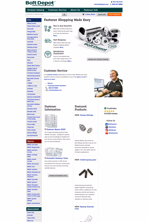 Bolt-Depot Homepage 1440px